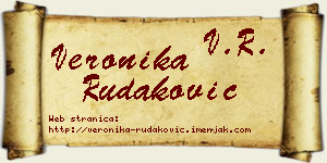 Veronika Rudaković vizit kartica